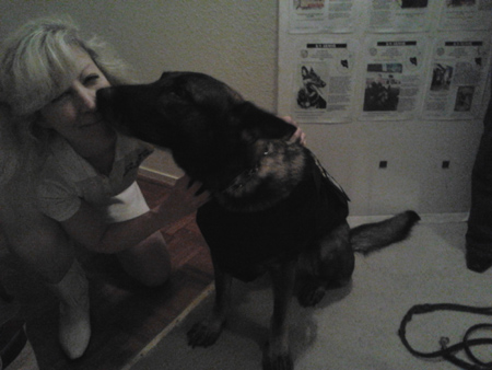 Click for large image El Dorado Sheriff K9 Troy and Suzanne of K-9 Armor