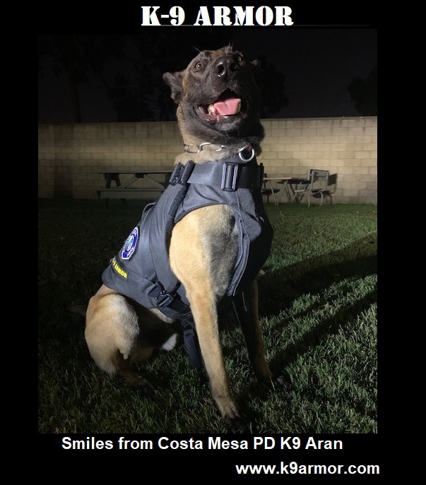 Smiles from Costa Mesa PD K9 Aran