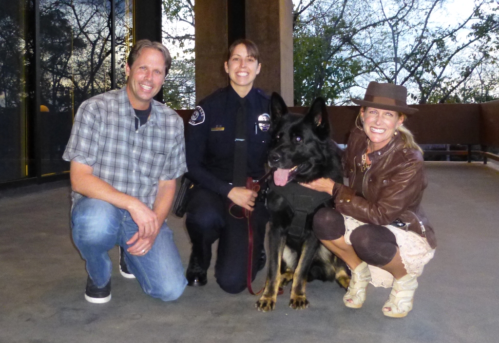 Mike and Krista Pennington donated to protect Cypress PD Officer Mathias for K9 Sem