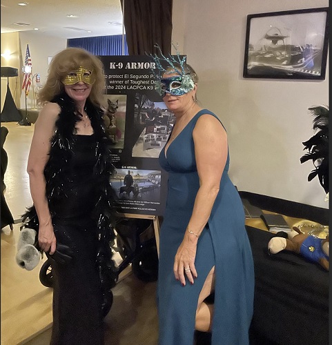 Smiles from K9 Armor cofounder Suzanne and much gratitude to Exalted Ruler Patricia Crockett who approved proceeds to benefit K9 Armor