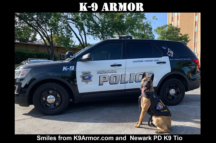 Smiles from Newark PD K9 Tio