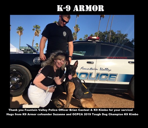 Thanks to donations at the OCPCA K9 Benefit Show to protect Fountain Valley PD K9 Kimbo