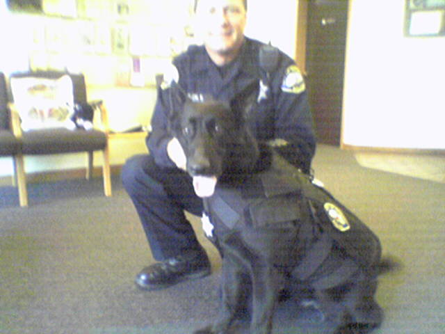 Novato PD Officer Bill Welch and Raven