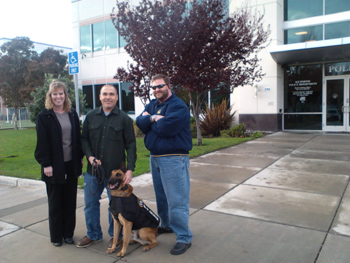 Richmond PD K9 Rasp wears his new K-9 Armor bulletproof vest
					, thanks to a donation by Chris and Karen Tallerico in memory of his best friend, fallen Richmond PD K9 Officer Brad Moody.