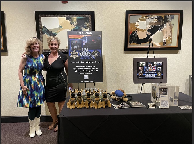 Thank you generous sponsors from K9 Armor cofounder Suzanne and SOAR Animal Rescue cofounder Belinda at their annual Gala