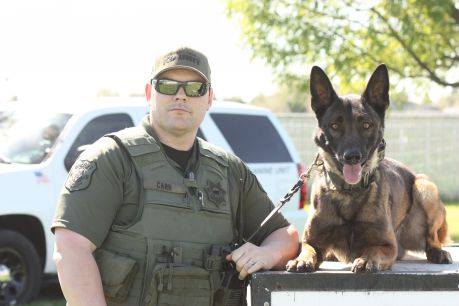 Stanislaus Sheriff Deputy Wade Carr and K9 Rocky