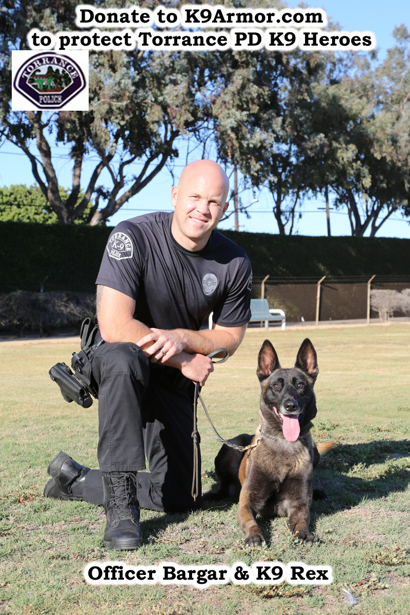K9 Armor will cover Torrance PD K9 Nico. We covered K9 Nemo.